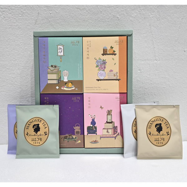 Ssanggye Korean Traditional Tea Rich Taste 4 Type x 3EA