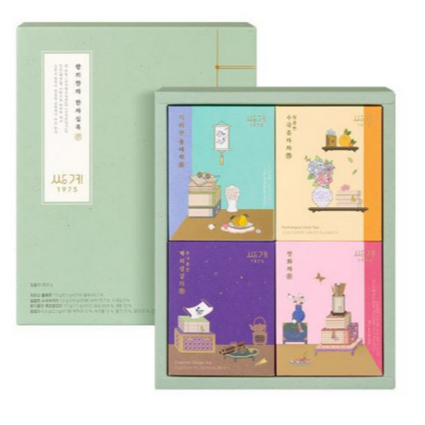 Ssanggye Korean Traditional Tea Rich Taste 4 Type x 3EA