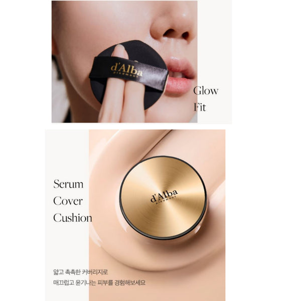 d'Alba Glow fit Serum Cover Cushion 15g SPF50+ PA++++