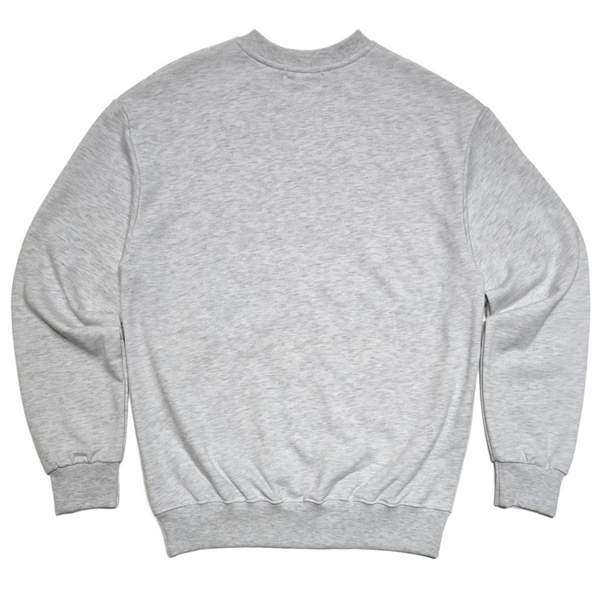 Unisex Plain Light Gray Melange Soft Peached Activewear Solid Sweatshirt