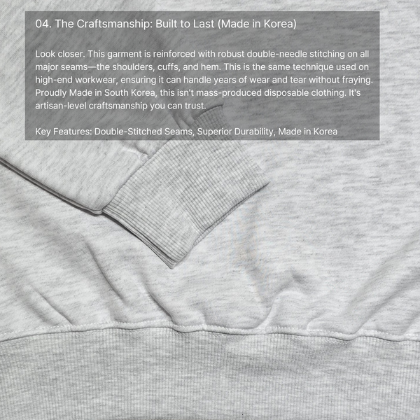 Unisex Plain Light Gray Melange Soft Peached Activewear Solid Sweatshirt