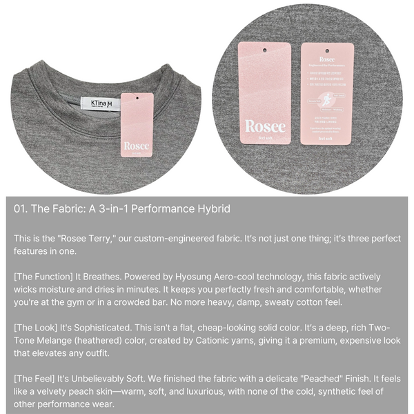 Unisex Basic Solid Two-Tone Gray Melange Soft Peached Activewear Sweatshirt