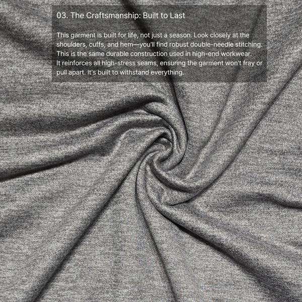 Unisex Basic Solid Two-Tone Gray Melange Soft Peached Activewear Sweatshirt