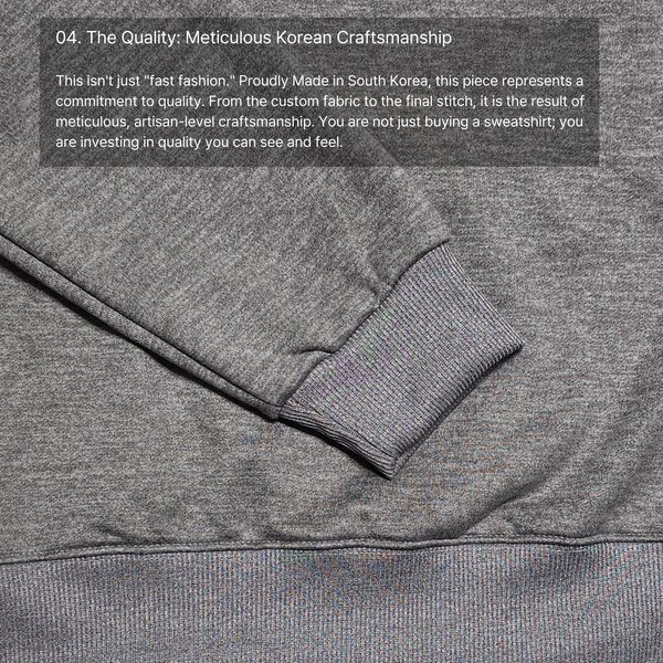Unisex Basic Solid Two-Tone Gray Melange Soft Peached Activewear Sweatshirt