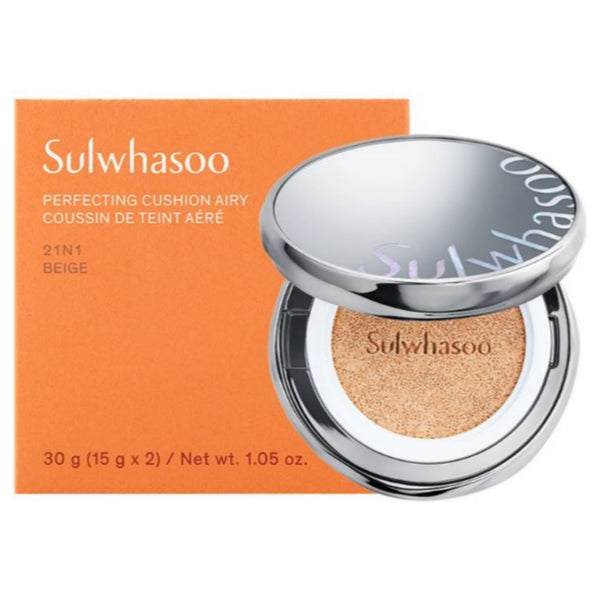 Sulwhasoo Perfecting Cushion Airy SPF50+/PA+++ (Original 15g + Refill 15g)