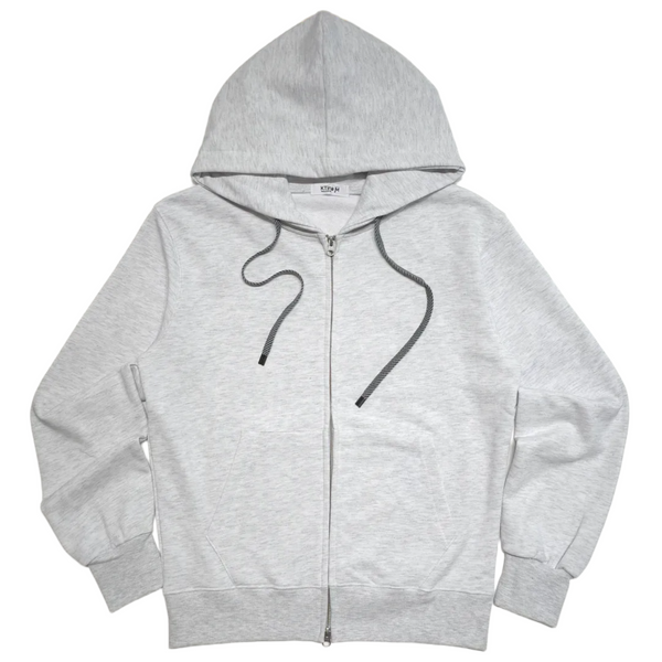Unisex Premium Solid YKK 2-Way Zip Black Hoodie Recycled Eco-Friendly Fabric Combed Cotton Soft