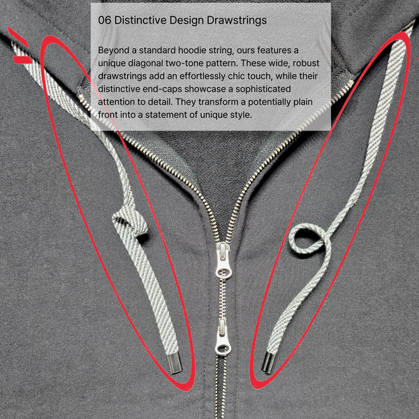 Unisex Premium Cat Lover Heavyweight YKK 2-Way Zip Black Hoodie Recycled Fabric