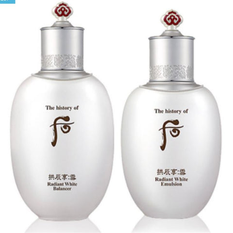 The History of Whoo Gongjinhyang Seol Radiant White Balancer & Emulsion Special