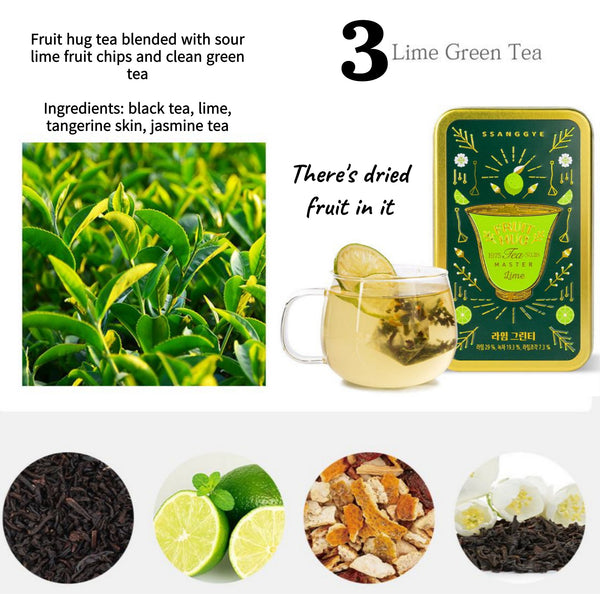 Ssanggye Fruit Hug Tea 2 Can Set Luxurious Tea With Dried Fruit Chips Make Mixed