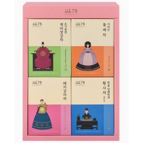 Ssanggye Korean Traditional Tea Rich Taste 4 Type x 3EA