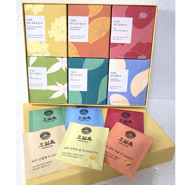 OSULLOC Jeju O Thank You Tea Box 6Flavors x 5EA (30Packs)