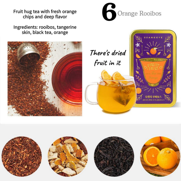 Ssanggye Fruit Hug Tea 2 Can Set Luxurious Tea With Dried Fruit Chips Make Mixed