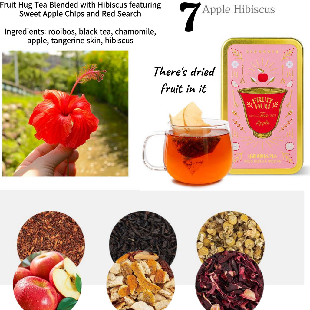 Hug Tea Ssanggye Fruit Hug Tea 2 Cans Set Luxurious Tea With Dried Fruit Chips ...