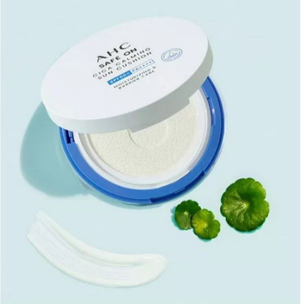 AHC Safe On Cica Calming Sun Cushion SPF50+ PA++++