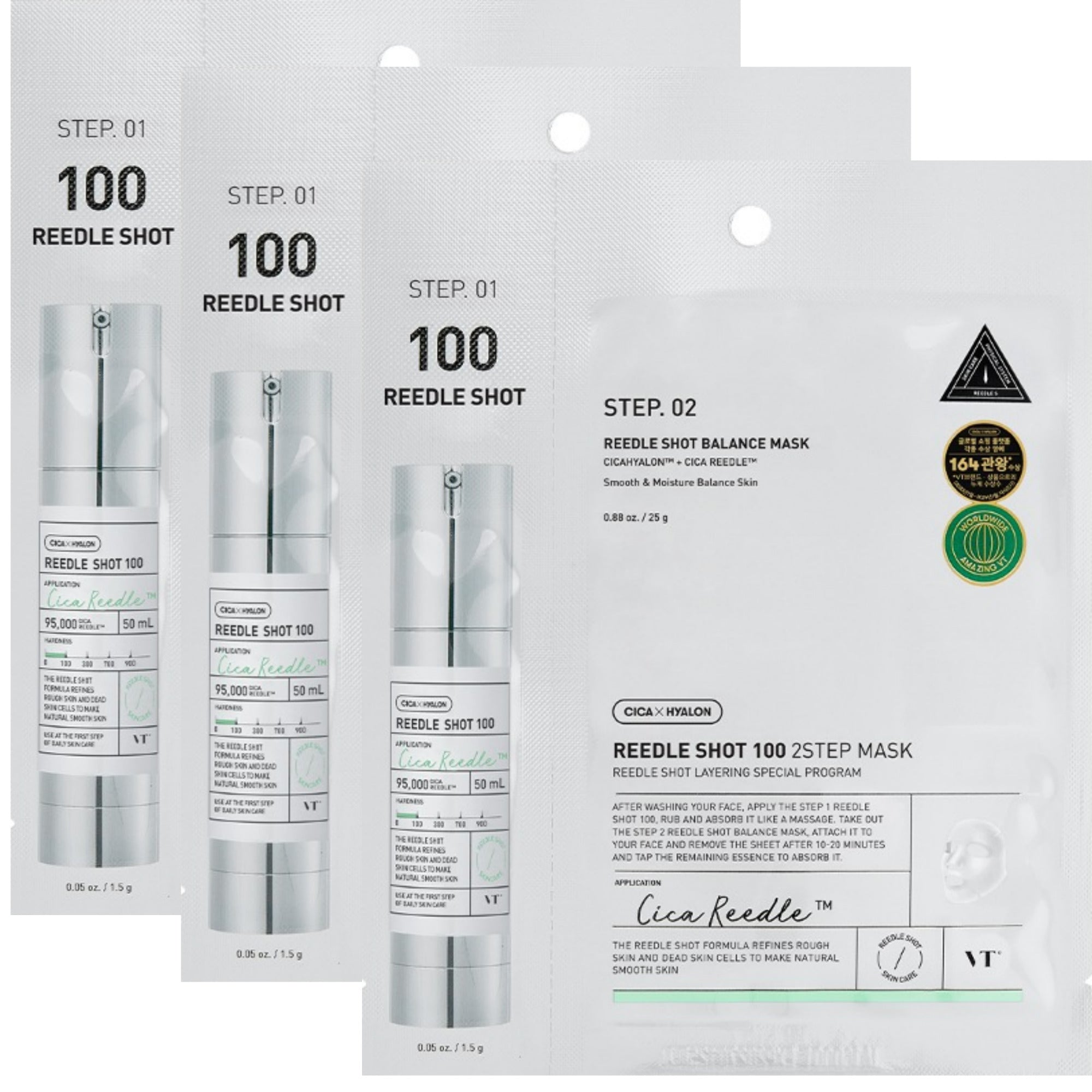 VT REEDLE SHOT BRIGHTENING MASK (4箱) VT Cosmetics Reedle Shot Vita Light Brightening Mask | shop