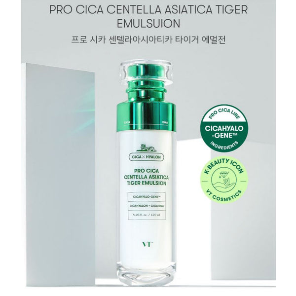 VT Cosmetics Pro Cica Centella Asiatica Tiger Skin & Emulsion 4.05 fl.oz/120ml