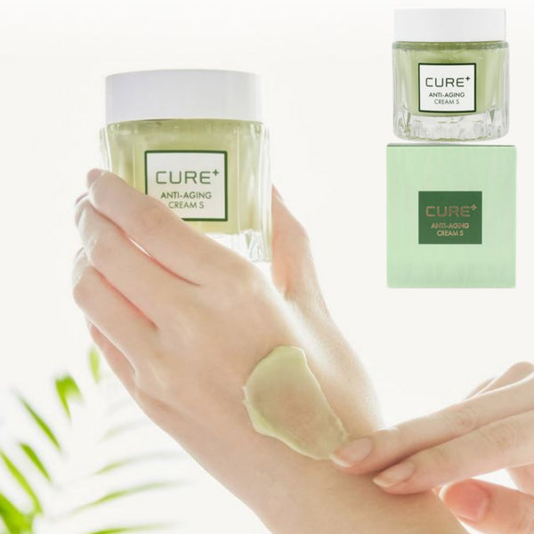 CURE+ Aloe Vera Phyto Green Toner, Ampoule & Anti-aging Cream