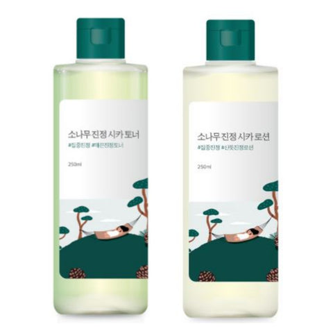 Round Lap Pine Cica Toner & Lotion 250ml