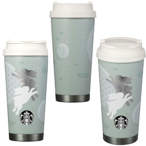 Starbucks Korea 23 SS NY Wish Bunny Elma Tumbler 473ml & Silver Mug 355ml