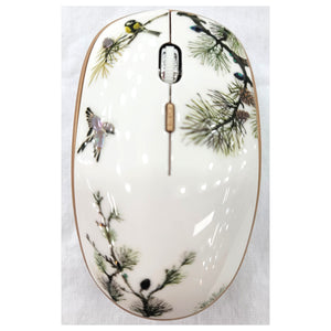 Korean Traditional Design Najeon Lacquer Wireless Mouse Optical Laptop Computer