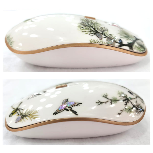 Korean Traditional Design Najeon Lacquer Wireless Mouse Optical Laptop Computer