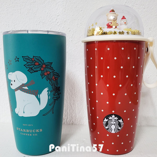 Cheobidom Bear Snowman Tumbler 355ml And Miir Holiday Dog Tumbler 473ml