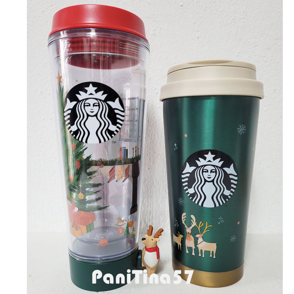 Three Deer Green Eelma And Cell Phone Holder Cold Cup Tumbler 473ml