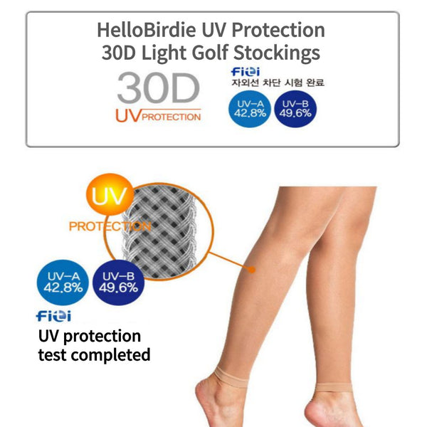 30D UV Protection Light Golf Tennis Sports Stockings