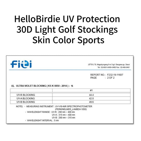 30D UV Protection Light Golf Tennis Sports Stockings