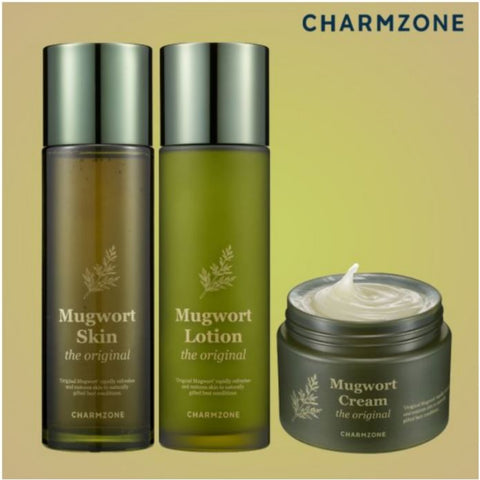 Charmzone Mugwort Skin 120ml, Lotion 120ml, Cream 50ml