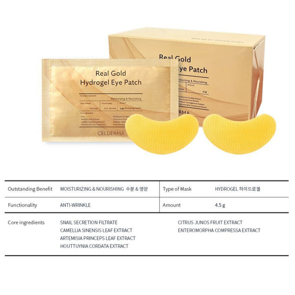 Real Gold Hydrogel Eye Patch Intensive Care For Eye Area 4.7g (2 patches) x 20EA