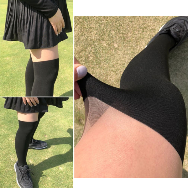 80D Four Seasons UV Protection Two Tone Golf Stockings