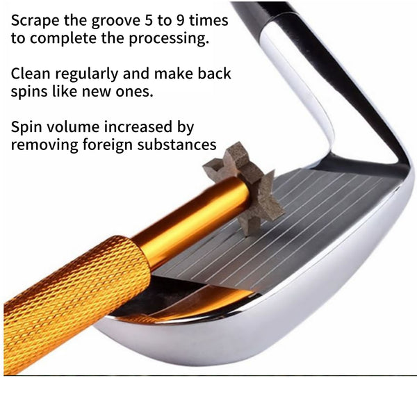 Type 2 Golf Iron Wedge Back Spin Increase Groove Sharpener Regenerator Set