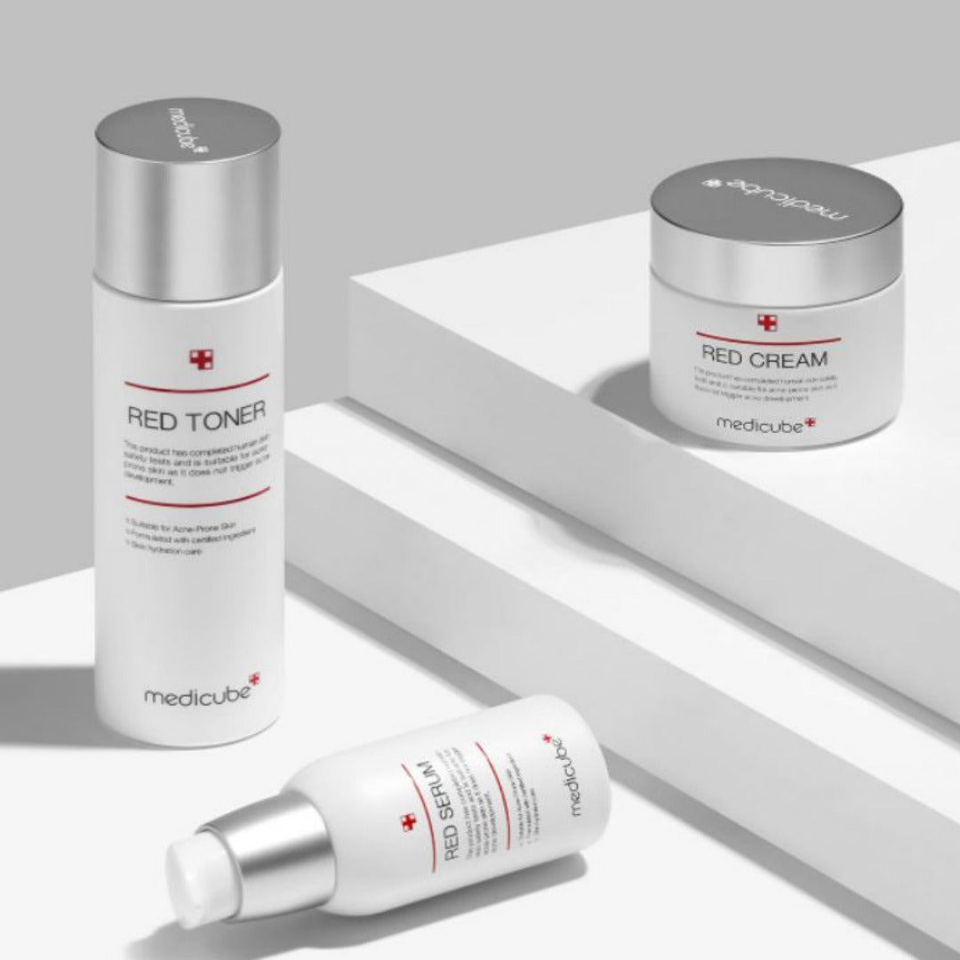 Medicube Red Line 3 Complex Set Toner Serum Cream Size Up