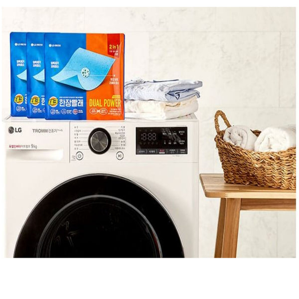 LG Tech One Sheet Laundry Latest Dual Power Washing Detergent 15 Sheets 2 in 1